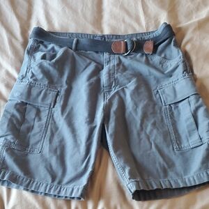 Levi's Charcoal Cargo Shorts with Belt